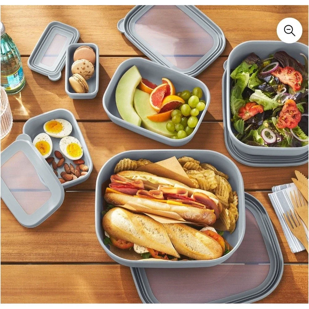Members Mark ECO FRIENDLY 10 PC Nested Food Storage Set Recycled Blue BPA Free